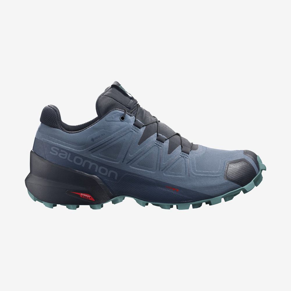 Buty Do Biegania W Terenie Damskie Salomon SPEEDCROSS 5 GORE-TEX - Niebieskie / Granatowe - Polska (